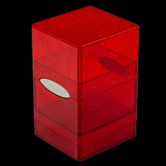 Ultra Pro Satin Tower Deck Box - Glitter Red